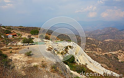 Hierve el Agua, Petrified Waterfall in Oaxaca XV Editorial Stock Photo