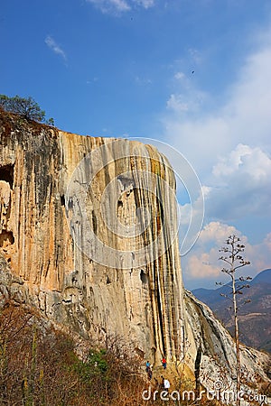 Hierve el Agua, Petrified Waterfall in Oaxaca XX Editorial Stock Photo