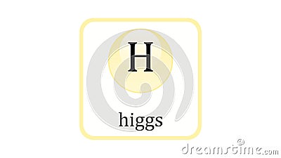 Higgs boson icon Vector Illustration