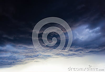 High altitude clouds before the storm backdrop Stock Photo