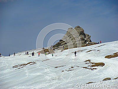 High altitude landscape in Bucegi mountains Editorial Stock Photo