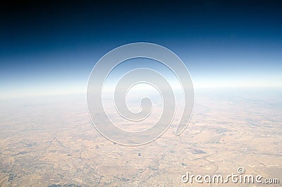 High altitude view of the Earth Stock Photo