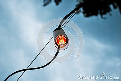 High angle view light bulb Stock Photo