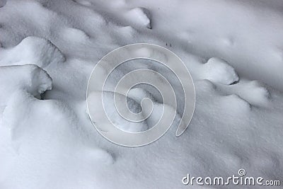 high angle view of snow texture background Stock Photo