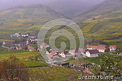 High angle view of the village Editorial Stock Photo