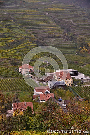 High angle view of the village Editorial Stock Photo