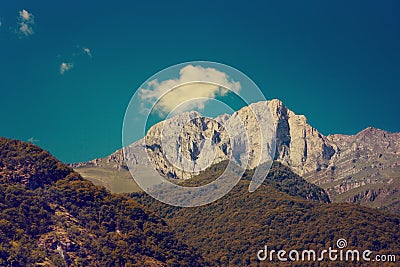 High beautiful mountains in Armenia Stock Photo