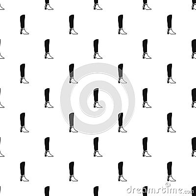 High boots pattern, simple style Vector Illustration