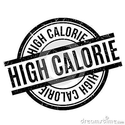 High Calorie rubber stamp Stock Photo