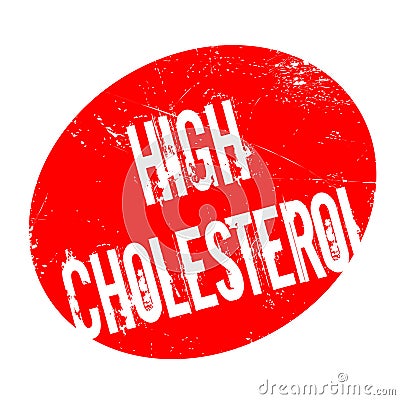 High Cholesterol rubber stamp Stock Photo