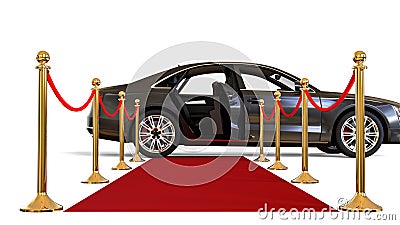 HIGH CLASS LIMOUSINE Stock Photo