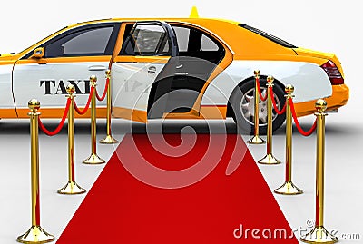 High Class taxi Stock Photo