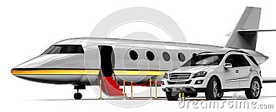 High class travel fleet Stock Photo