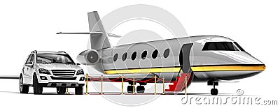 High class travel fleet Stock Photo