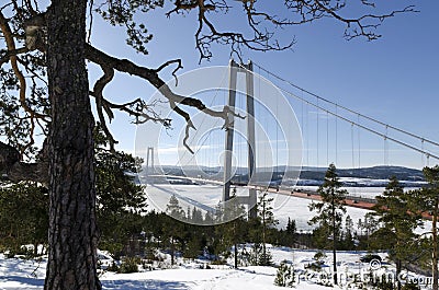 High coast bridge Stock Photo