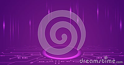 High computer technology design. Modern data protection vector presentation. Abstract circuit board futuristic concept. Data Vector Illustration