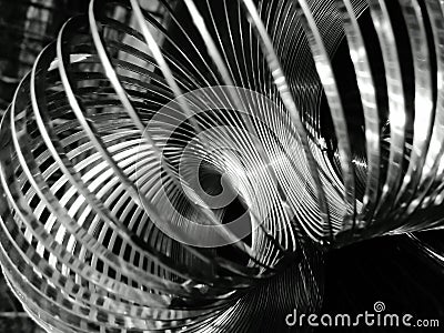 High Contrast Circular Helix Stock Photo