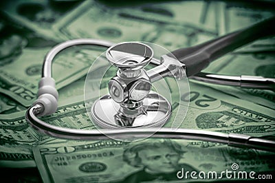 High cost of healthcare concept Stock Photo
