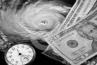 The High Cost Of Hurricanes Stock Photo
