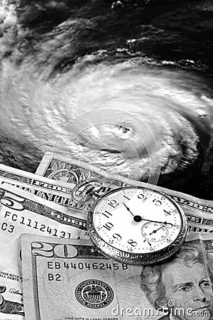 The High Cost Of Hurricanes Stock Photo