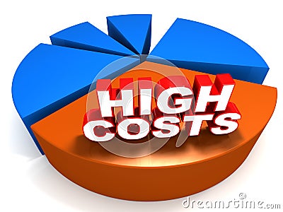 High costs Stock Photo