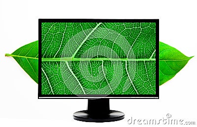 High Definition computer monitor Stock Photo