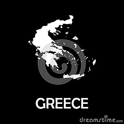 High detailed vector map - Greece Vector Illustration