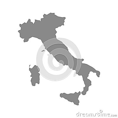 High detailed vector map - Italy Vector Illustration