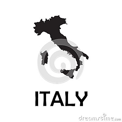 High detailed vector map - Italy Vector Illustration