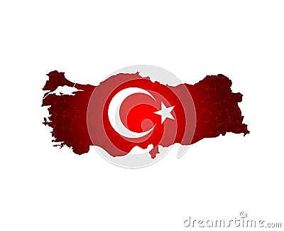 High detailed vector map turkey. Vector Illustration