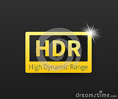 High Dynamic Range Imaging, High definition. HDR. Vector stock illustration Vector Illustration