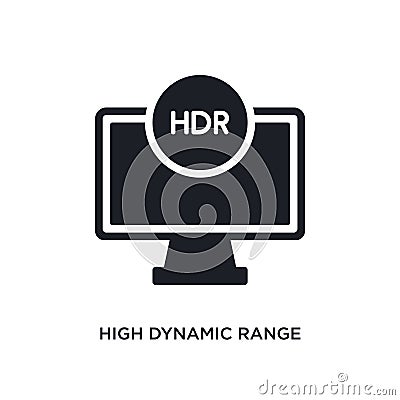 high dynamic range imaging isolated icon. simple element illustration from ultimate glyphicons concept icons. high dynamic range Vector Illustration