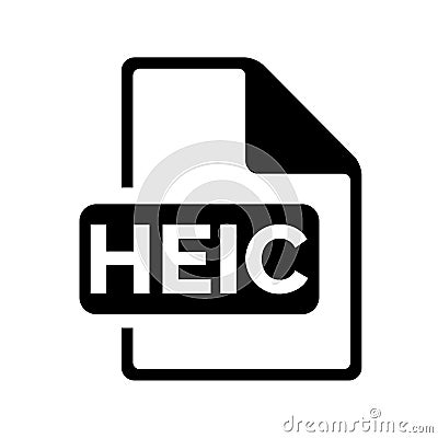 High Efficiency Image File Format HEIC Vector Illustration