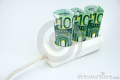 High Electricity Costs Stock Photo