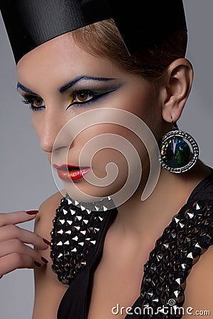 High fashion headshot Stock Photo