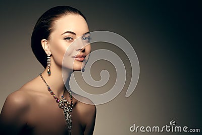 High-fashion Model Girl Beauty Woman high fashion Vogue Style Po Stock Photo