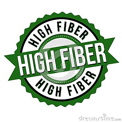 High fiber label or sticker Vector Illustration