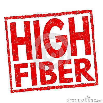 High fiber sign or stamp Vector Illustration