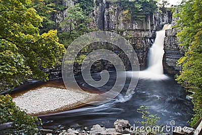 High Force waterfall Stock Photo
