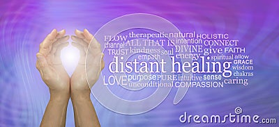 High Frequency Distant healing Word Tag Cloud Stock Photo