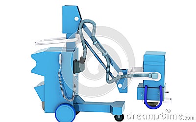 High frequency mobile x-ray camera Stock Photo