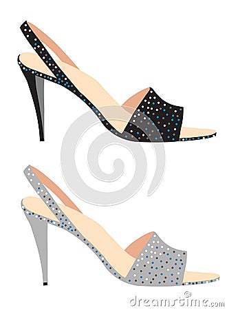 High heel Vector Illustration