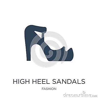 high heel sandals icon in trendy design style. high heel sandals icon isolated on white background. high heel sandals vector icon Vector Illustration