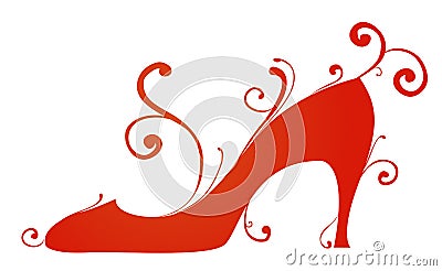 High heel shoe Stock Photo