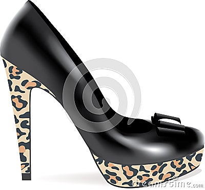 High heel shoe Vector Illustration