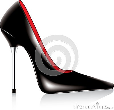 High heel shoe Vector Illustration