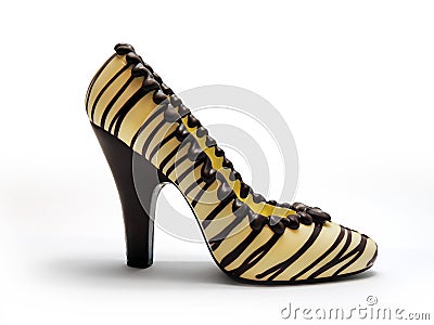 Chocolate shoe Stock Photo