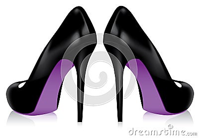 High heel shoes Vector Illustration