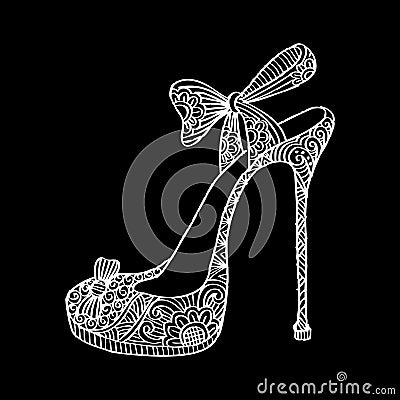 High heel shoes. Stock Photo