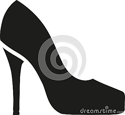 High heel symbol Vector Illustration